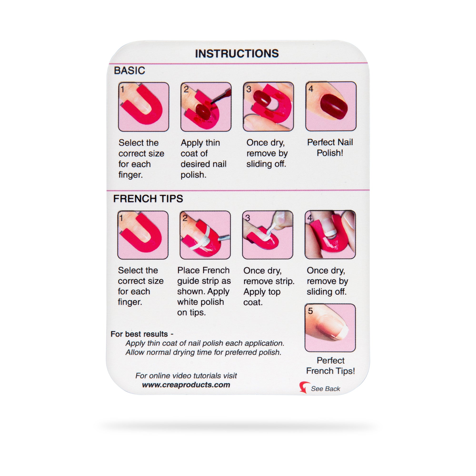 Original CreaNails Nail Polish Stencils for Adults