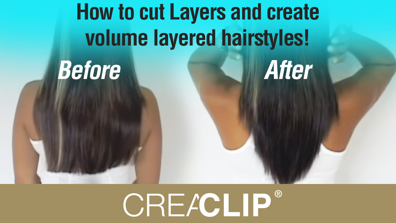 Original CreaClip hair cutting tool, cut your hair at home, children hair cuts layered hair cut