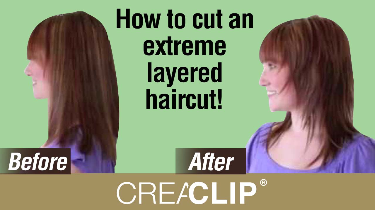 Original CreaClip hair cutting tool, cut your hair at home, children hair cuts extreme layers hair cut
