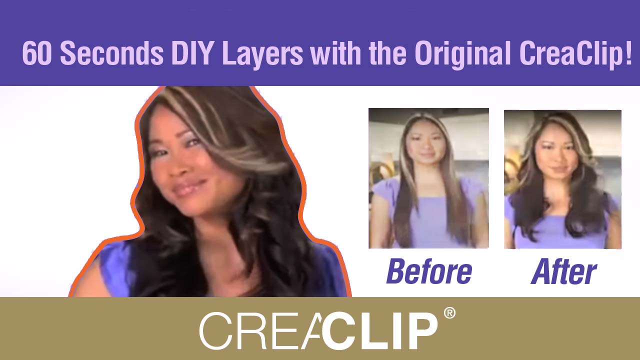 Original CreaClip hair cutting tool, cut your hair at home, children hair cuts basic layers hair cut