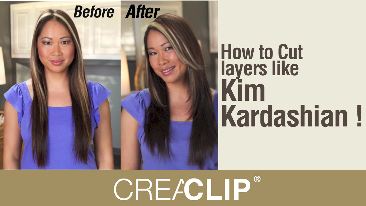 Original CreaClip hair cutting tool, cut your hair at home, children hair cuts Kim Kardashian hair cut