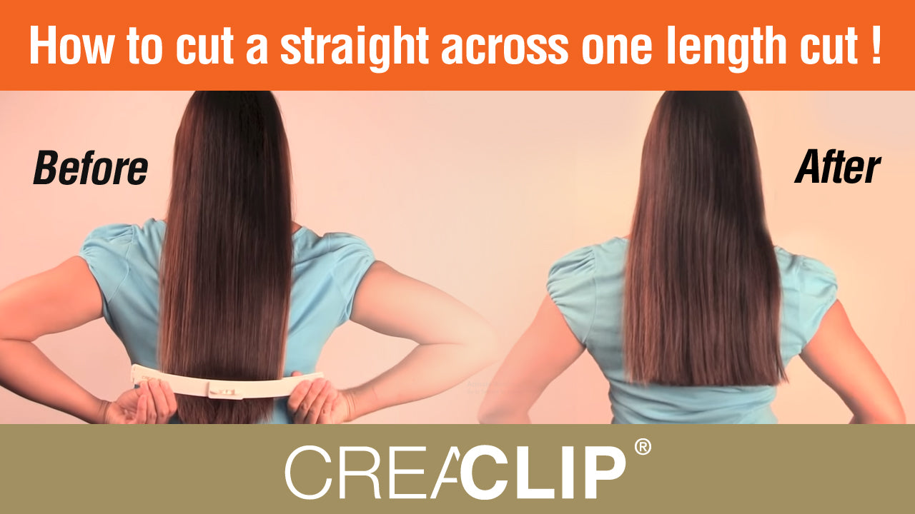 Original CreaClip hair cutting tool, cut your hair at home, children hair cuts straight across one length hair cut
